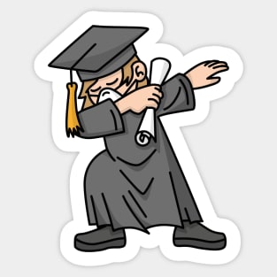 2020 DAB DABBING graduation quarantine boy senior Sticker